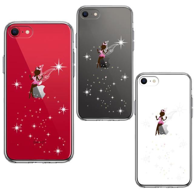 iPhoneSE ケース 第3世代 第2世代 クリア ピーターパン 妖精 2 スマホケース 側面ソフト 背面ハード ハイブリッド 送料無料-1