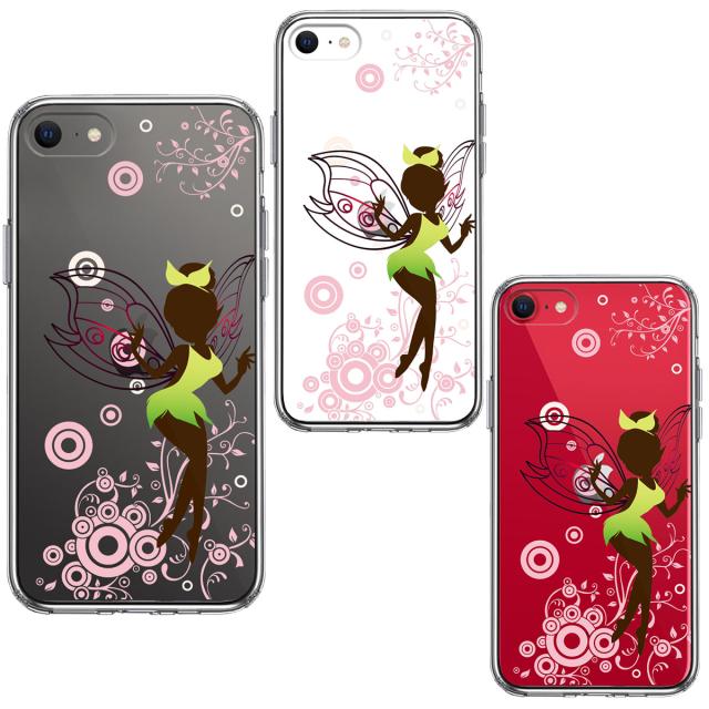 iPhoneSE ケース 第3世代 第2世代 クリア ピーターパン 妖精 1 スマホケース 側面ソフト 背面ハード ハイブリッド 送料無料-1