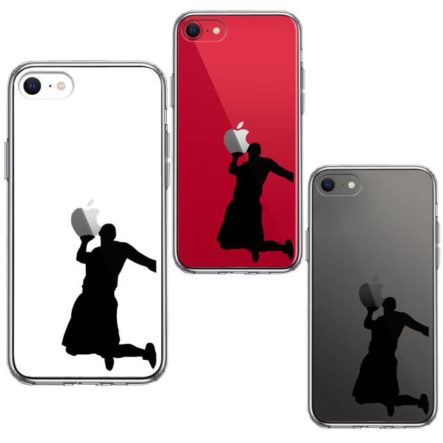 iPhoneSE ケース 第3世代 第2世代 クリア バスケットボール ダンクシュート２ スマホケース 側面ソフト 背面ハード ハイブリッド 送料無料-1