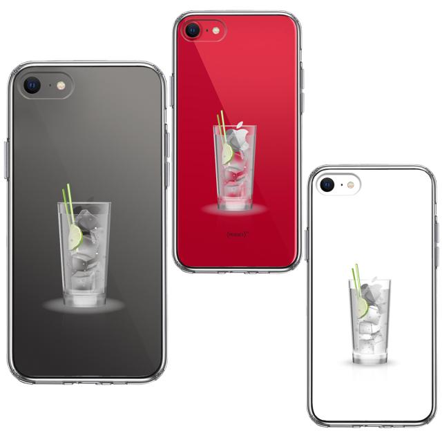 iPhoneSE ケース 第3世代 第2世代 クリア apple リンゴ カクテル スマホケース 側面ソフト 背面ハード ハイブリッド 送料無料-1