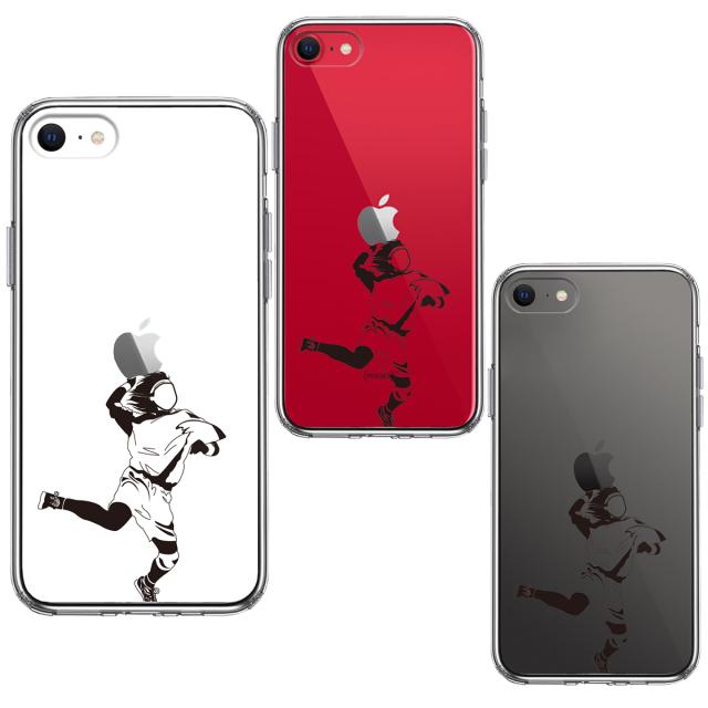 iPhoneSE ケース 第3世代 第2世代 クリア ハンドボール スマホケース 側面ソフト 背面ハード ハイブリッド 送料無料-1