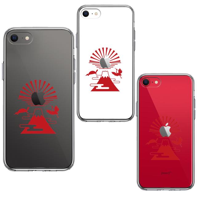 iPhoneSE ケース 第3世代 第2世代 クリア 富士山 初日の出 スマホケース 側面ソフト 背面ハード ハイブリッド 送料無料-1