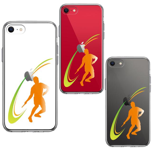 iPhoneSE ケース 第3世代 第2世代 クリア 卓球 ドライブマン スマホケース 側面ソフト 背面ハード ハイブリッド 送料無料-1