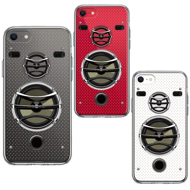 iPhoneSE ケース 第3世代 第2世代 クリア スピーカー スマホケース 側面ソフト 背面ハード ハイブリッド 送料無料-1