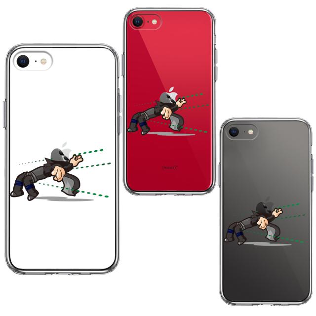 iPhoneSE ケース 第3世代 第2世代 クリア 映画パロディ MATRISK 2 スマホケース 側面ソフト 背面ハード ハイブリッド 送料無料-1