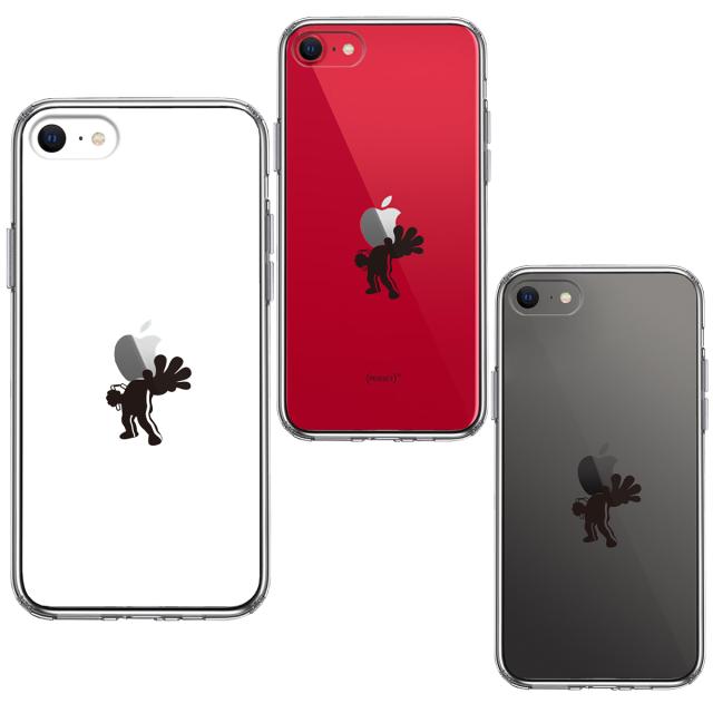 iPhoneSE ケース 第3世代 第2世代 クリア 映画パロディ 天才 格闘家 2 スマホケース 側面ソフト 背面ハード ハイブリッド 送料無料-1