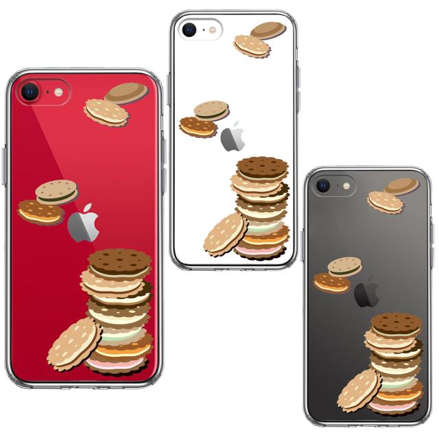 iPhoneSE ケース 第3世代 第2世代 クリア ビスケット スマホケース 側面ソフト 背面ハード ハイブリッド 送料無料-1