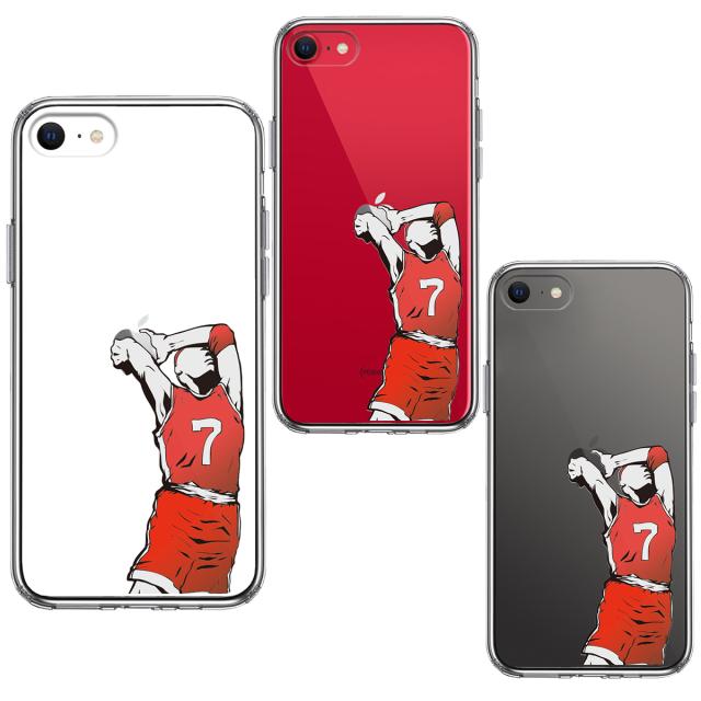 iPhoneSE ケース 第3世代 第2世代 クリア バスケットボール ダンク４ スマホケース 側面ソフト 背面ハード ハイブリッド 送料無料-1
