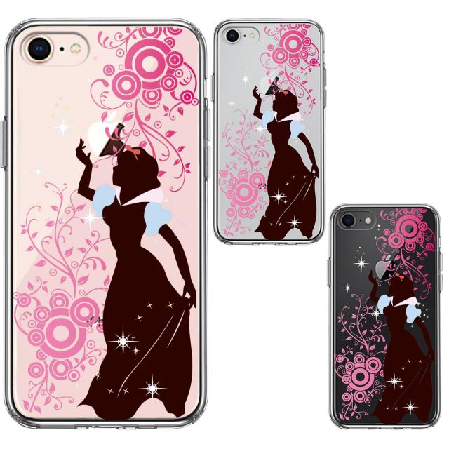 iPhone8 ケース クリア ファンタジーシリーズ 白雪姫 1 スマホケース 側面ソフト 背面ハード ハイブリッド 送料無料-1