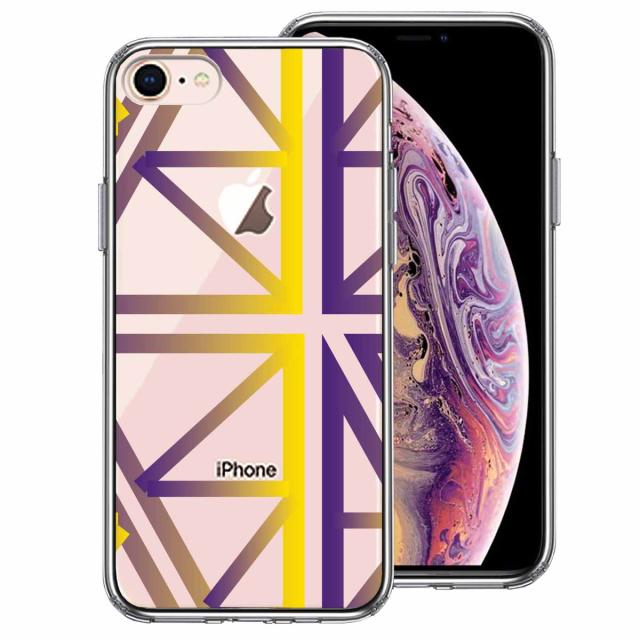iPhone7 iPhone8 ケース クリア 幾何学 スマホケース 側面ソフト 背面ハード ハイブリッド 送料無料-0