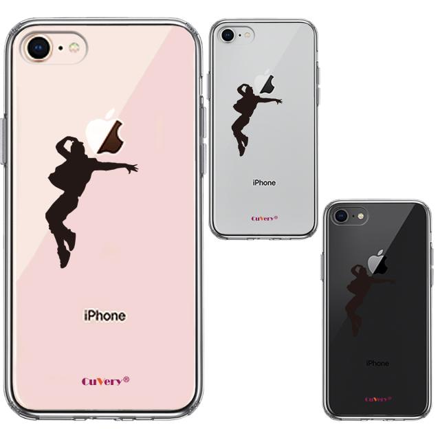 iPhone7 iPhone8 ケース クリア パフォーマー ダンサー スマホケース 側面ソフト 背面ハード ハイブリッド 送料無料-1