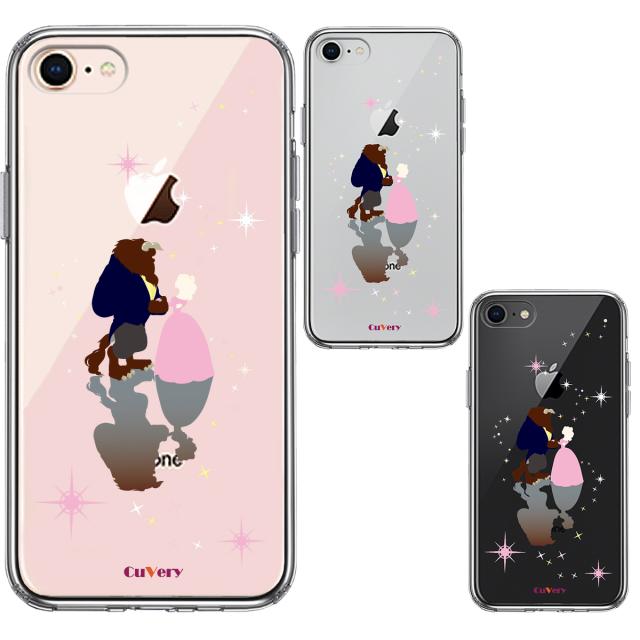 iPhone7 iPhone8 ケース クリア 美女と野獣 スマホケース 側面ソフト 背面ハード ハイブリッド UA13905310-9520 送料無料-1