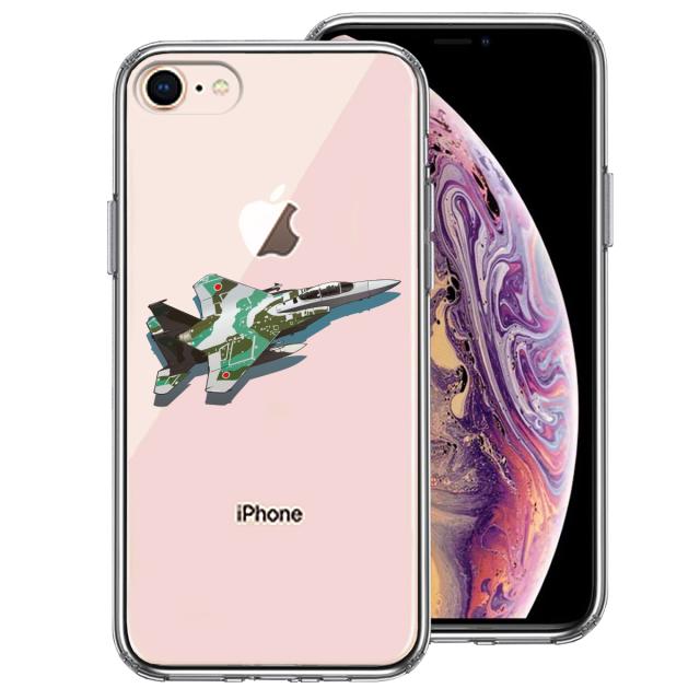 iPhone7 iPhone8 ケース クリア 航空自衛隊 F-15J アグレッサー2 スマホケース 側面ソフト 背面ハード ハイブリッド 送料無料-0