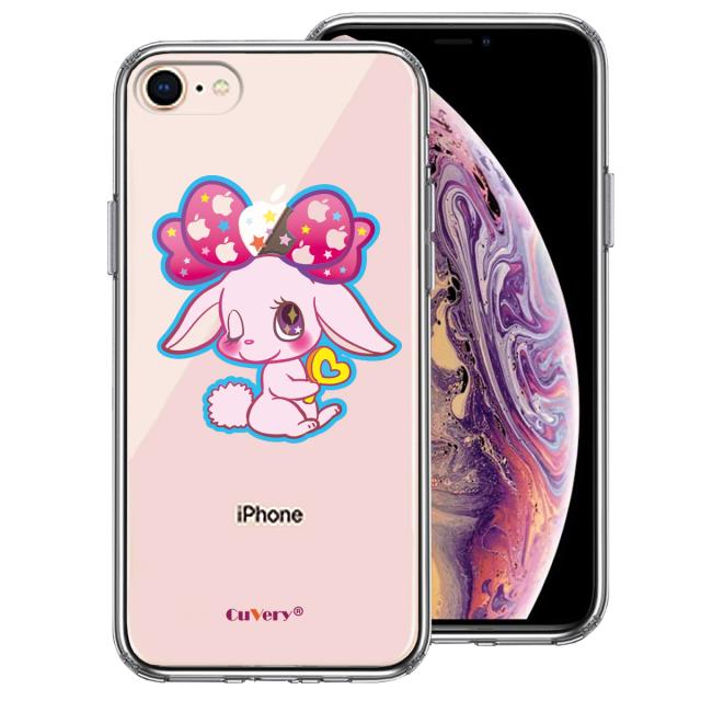 iPhone8 ケース クリア プーラ うさぎ スマホケース 側面ソフト 背面ハード ハイブリッド 送料無料-0