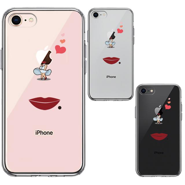 iPhone8 ケース クリア セクシー女優 スマホケース 側面ソフト 背面ハード ハイブリッド 送料無料-1