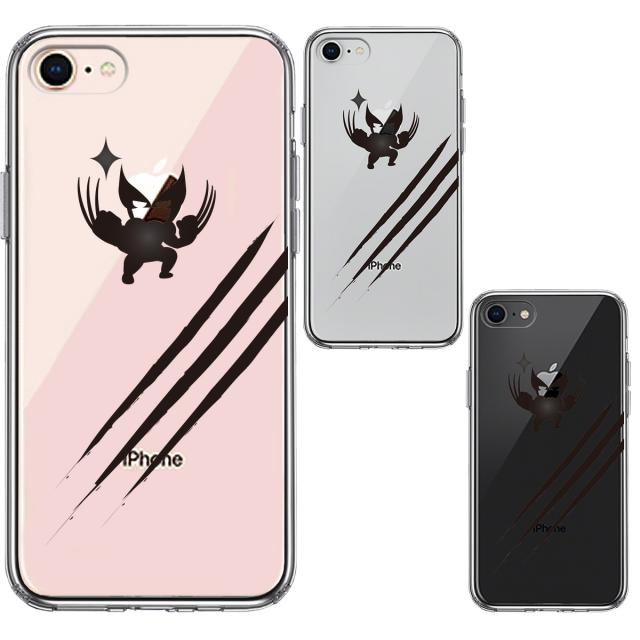 iPhone8 ケース クリア 映画パロディ ヒーロー スマホケース 側面ソフト 背面ハード ハイブリッド 送料無料-1