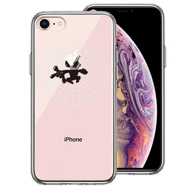 iPhone8 ケース クリア 映画パロディ 蜘蛛男 2 スマホケース 側面ソフト 背面ハード ハイブリッド 送料無料-0