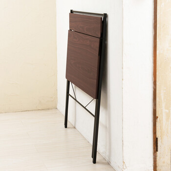 棚付折りたたみワークデスク テーブル 幅80cm 机 木目 収納 テレワーク PCデスク 送料無料-7