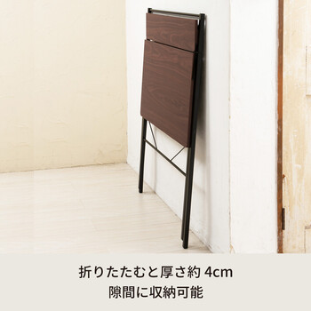 棚付折りたたみワークデスク テーブル 幅80cm 机 木目 収納 テレワーク PCデスク 送料無料-21