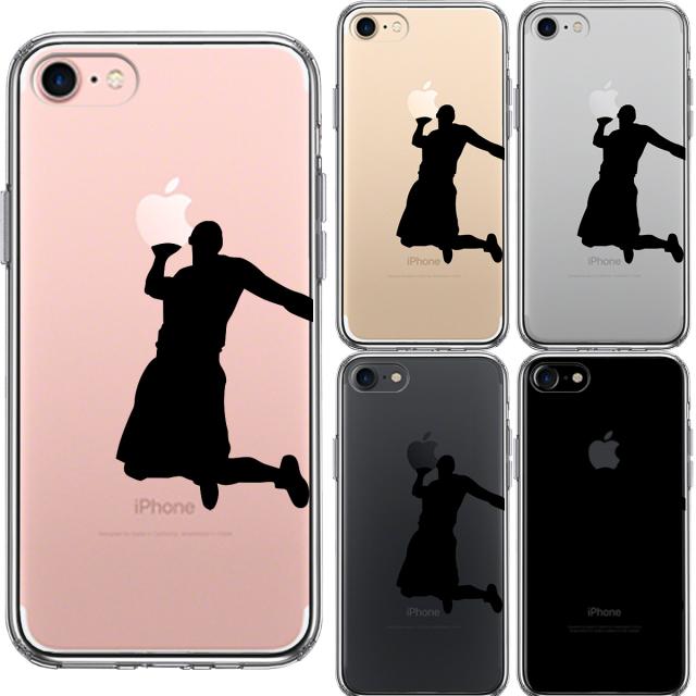iPhone7 ケース クリア バスケットボール ダンクシュート２ スマホケース 側面ソフト 背面ハード ハイブリッド 送料無料-1