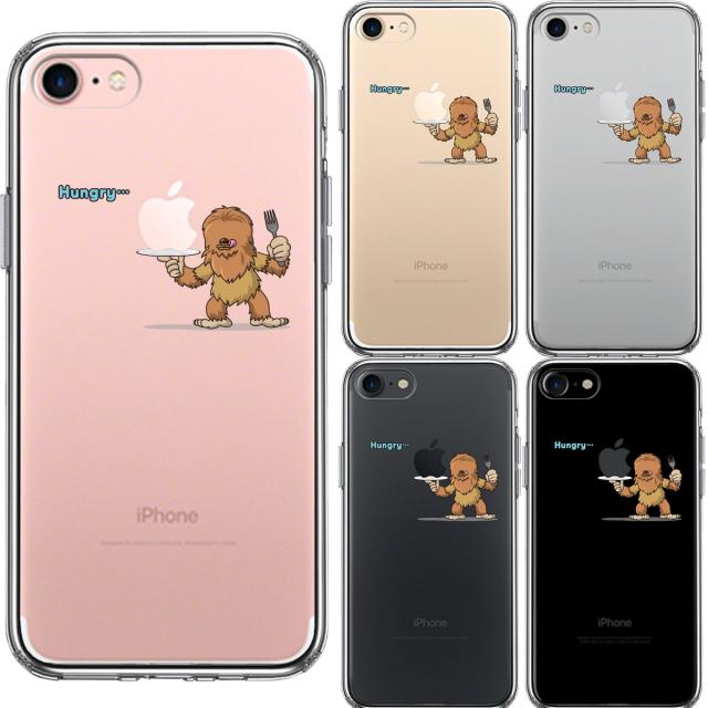iPhone7 ケース クリア UMA ビッグフット 比婆ゴン ？ スマホケース 側面ソフト 背面ハード ハイブリッド 送料無料-1