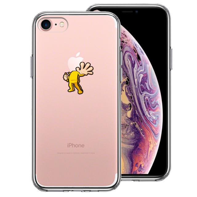 iPhone7 ケース クリア 映画パロディ 天才 格闘家 スマホケース 側面ソフト 背面ハード ハイブリッド 送料無料-0