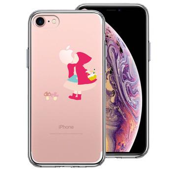 iPhone7 ケース クリア ファンタジーシリーズ 赤頭巾ちゃん スマホケース 側面ソフト 背面ハード ハイブリッド 送料無料-1