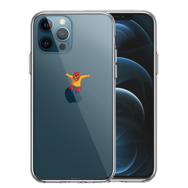iPhone12Pro ケース クリア ジャケット 覆面 プロレスラー スマホケース 側面ソフト 背面ハード ハイブリッド 送料無料-0