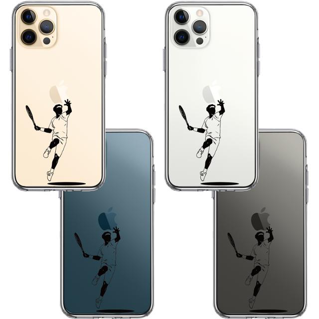 iPhone12Pro ケース クリア テニス スマホケース 側面ソフト 背面ハード ハイブリッド 送料無料-1