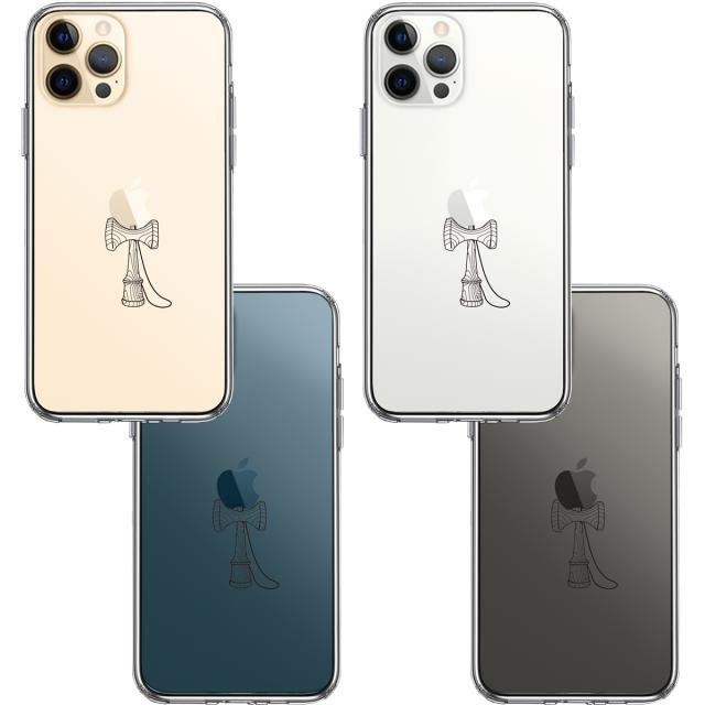 iPhone12Pro ケース クリア 剣玉 けんだま スマホケース 側面ソフト 背面ハード ハイブリッド 送料無料-1