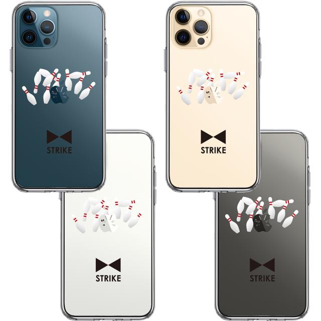 iPhone12Pro ケース クリア ボウリング スマホケース 側面ソフト 背面ハード ハイブリッド 送料無料-1