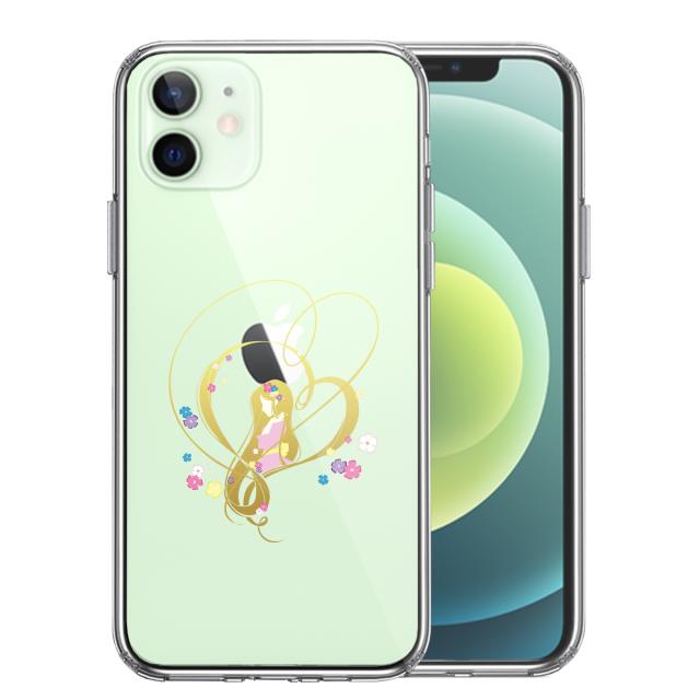 iPhone12mini ケース クリア ラプンツェル 花 スマホケース 側面ソフト 背面ハード ハイブリッド 送料無料-0