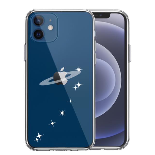 iPhone12mini ケース クリア 天の川 流れ星 スマホケース 側面ソフト 背面ハード ハイブリッド 送料無料-0