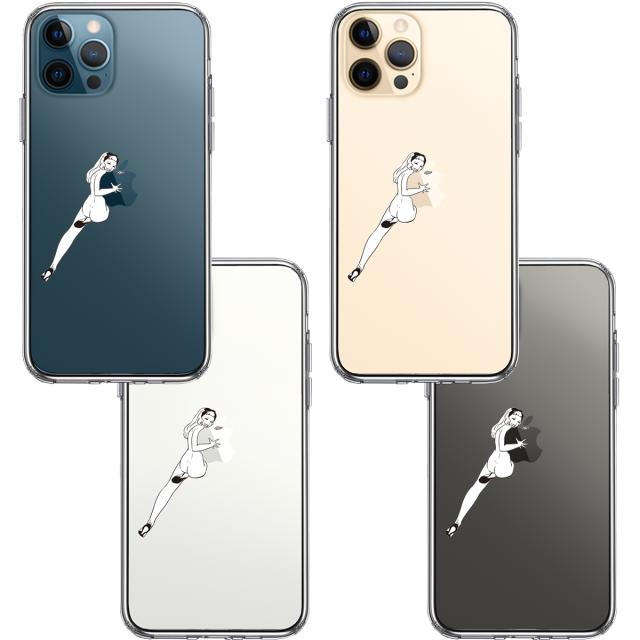 iPhone12Pro ケース クリア セクシーレディー 1 スマホケース 側面ソフト 背面ハード ハイブリッド 送料無料-1