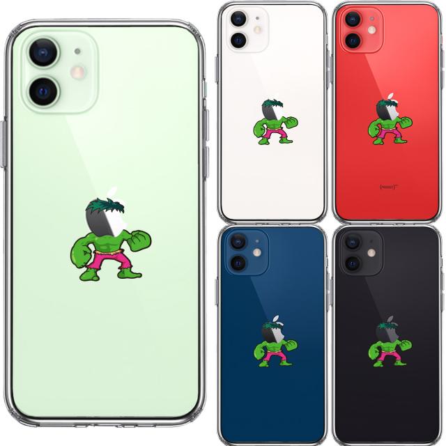 iPhone12 ケース クリア 映画パロディ 超人 スマホケース 側面ソフト 背面ハード ハイブリッド 送料無料-1