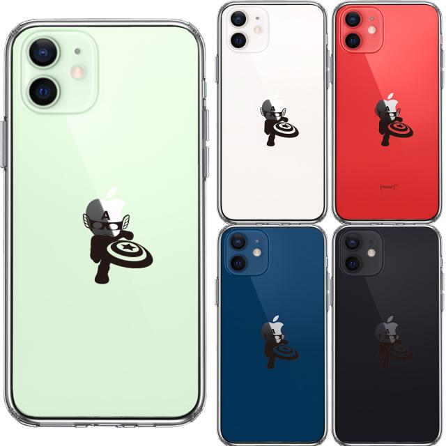 iPhone12 ケース クリア 映画パロディ アメリカン ヒーロー スマホケース 側面ソフト 背面ハード ハイブリッド 送料無料-1
