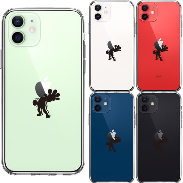 iPhone12mini ケース クリア 映画パロディ 天才 格闘家 2 スマホケース 側面ソフト 背面ハード ハイブリッド 送料無料-1