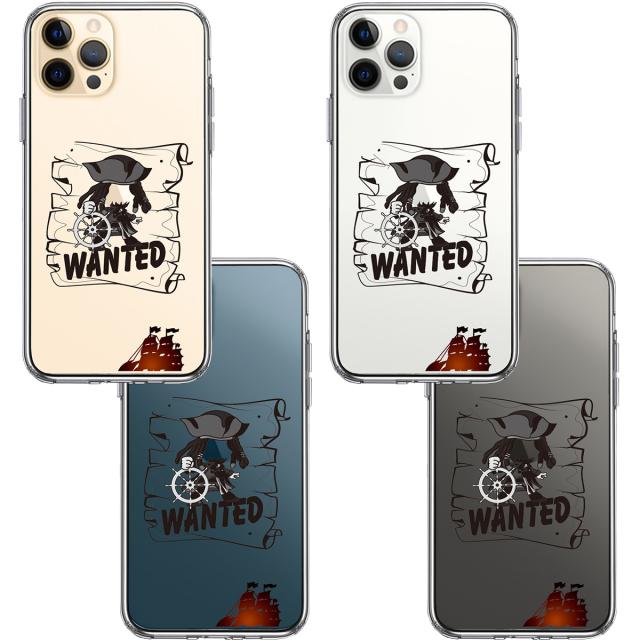 iPhone12Pro ケース クリア 海賊 帆船 スマホケース 側面ソフト 背面ハード ハイブリッド 送料無料-1