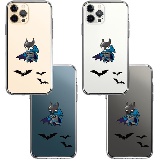 iPhone12Pro ケース クリア 映画パロディ 蝙蝠男 スマホケース 側面ソフト 背面ハード ハイブリッド 送料無料-1