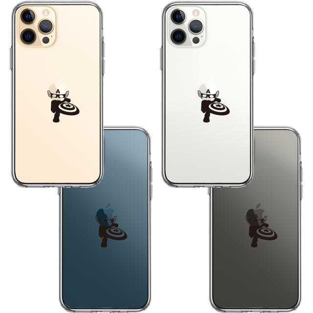 iPhone12Pro ケース クリア 映画パロディ アメリカン ヒーロー スマホケース 側面ソフト 背面ハード ハイブリッド 送料無料-1