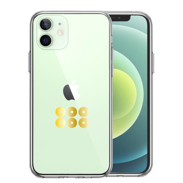 iPhone12 ケース クリア 真田 幸村 信繁 六文銭 2 スマホケース 側面ソフト 背面ハード ハイブリッド 送料無料-0