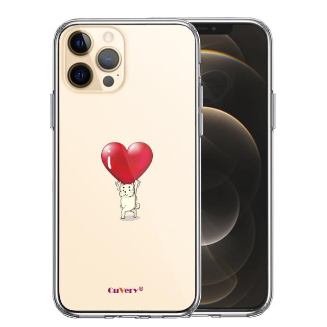 iPhone12Pro ケース クリア 犬 ワンコ ハートは重い？ スマホケース 側面ソフト 背面ハード ハイブリッド 送料無料-0
