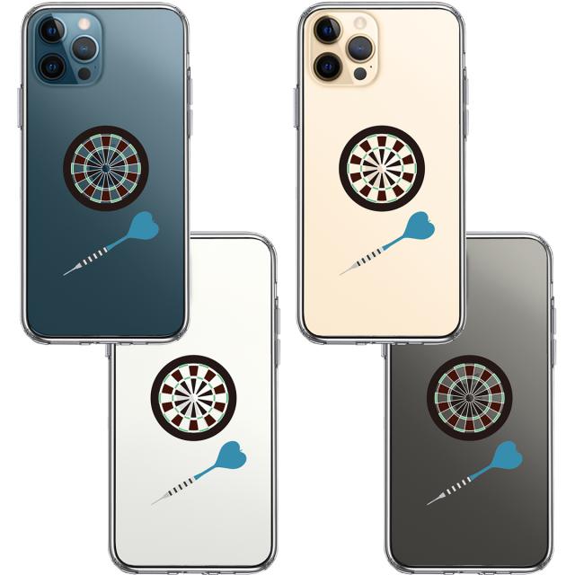 iPhone12Pro ケース クリア ダーツ ダーツボード スマホケース 側面ソフト 背面ハード ハイブリッド 送料無料-1