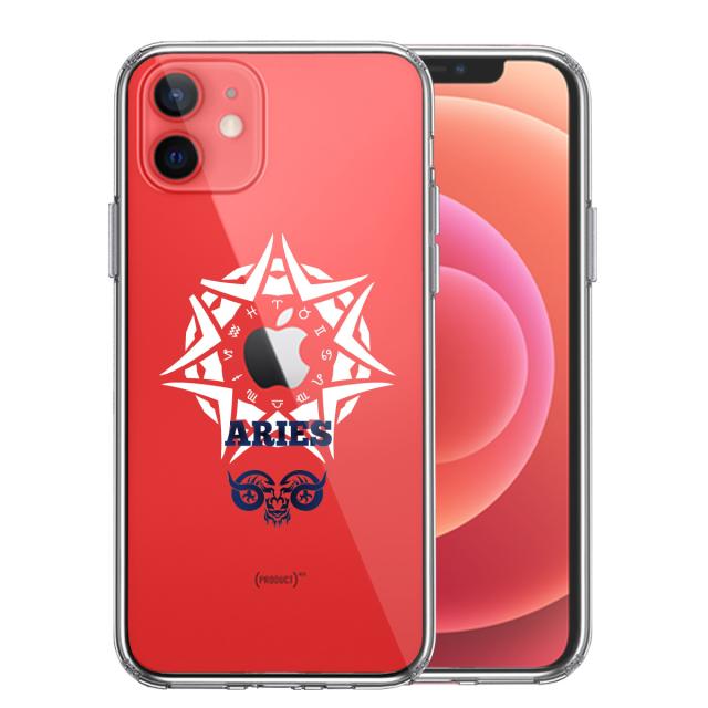 iPhone12mini ケース クリア 牡羊座 おひつじ座 スマホケース 側面ソフト 背面ハード ハイブリッド 送料無料-0