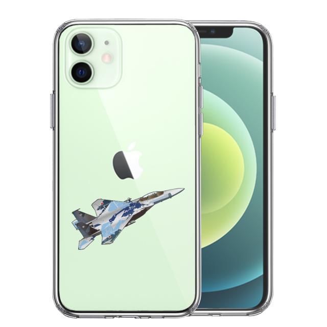 iPhone12 ケース クリア 航空自衛隊 F-15J アグレッサー5 スマホケース 側面ソフト 背面ハード ハイブリッド 送料無料-0