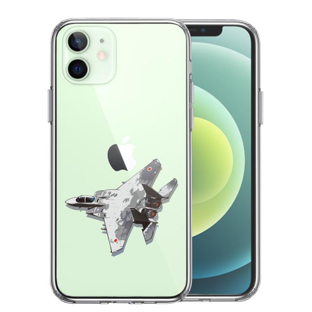 iPhone12 ケース クリア 航空自衛隊 F-15J アグレッサー1 スマホケース 側面ソフト 背面ハード ハイブリッド 送料無料-0