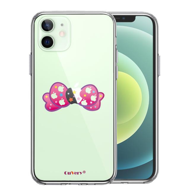 iPhone12 ケース クリア りぼん スマホケース 側面ソフト 背面ハード ハイブリッド UA14526313-9866 送料無料-0