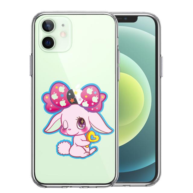 iPhone12 ケース クリア プーラ うさぎ スマホケース 側面ソフト 背面ハード ハイブリッド 送料無料-0