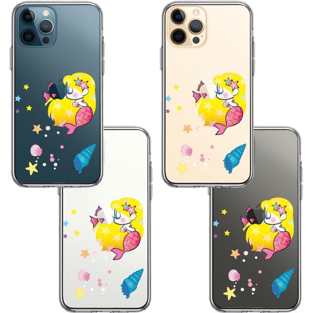 iPhone12Pro ケース クリア Young mermaid 1 スマホケース 側面ソフト 背面ハード ハイブリッド 送料無料-1