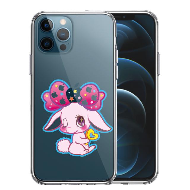 iPhone12Pro ケース クリア プーラ うさぎ スマホケース 側面ソフト 背面ハード ハイブリッド 送料無料-0